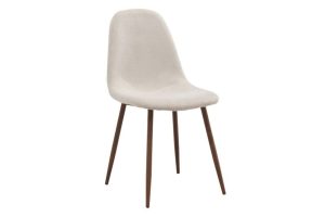 Lyna Side Chair, Set Of 4 In Beige And Walnut