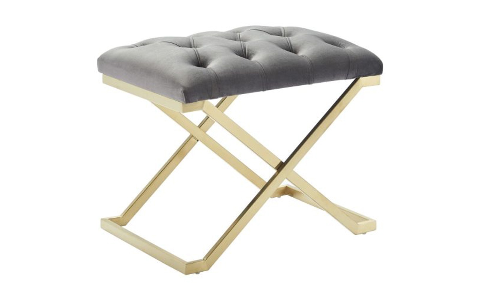 Rada Bench In Grey And Gold