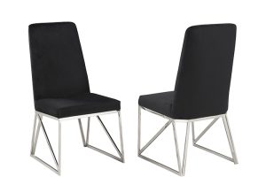 Dining Chair, Set Of 2 - Black