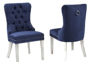 Dining Chair, Set Of 2 - Navy