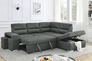 Alternative view of T1225 Sectional With Sofa bed