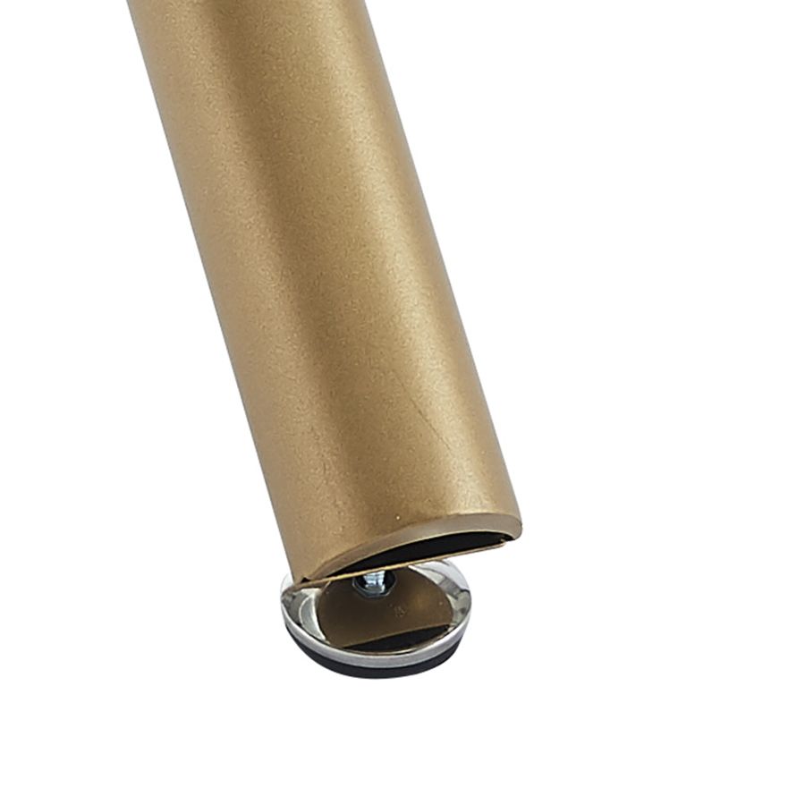 Carmilla 5pc Dining Set In Aged Gold With Black Chair - Image 10