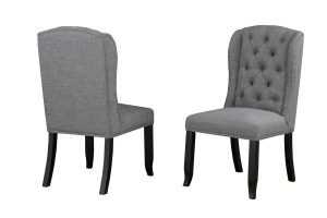 Dining Chairs, Set Of 2 - Grey
