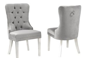 Dining Chair, Set Of 2 - Grey