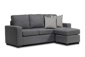 Alternative view of 6052B Fabric Grey Sectional Sofa