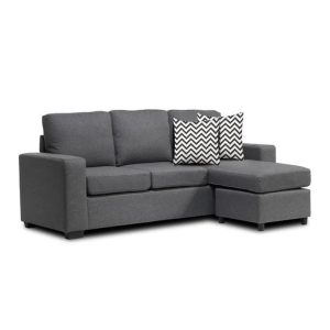 6052B Fabric Grey Sectional Sofa - Image 2