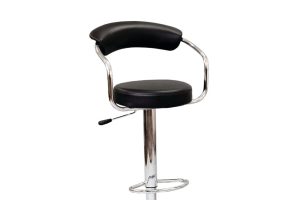 Alternative view of Bar Stool (Black PU) ST-7500-B Set of 2
