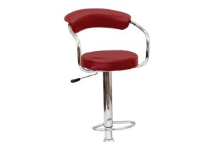 Alternative view of Bar Stool (Red PU)ST-7500-R Set of 2