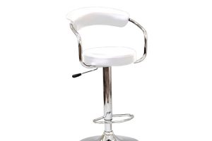Alternative view of Bar Stool (White PU) ST-7500-W Set of 2