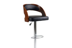 Alternative view of Bar Stool (Black PU)ST-7505
