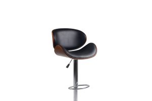 Alternative view of Bar Stool (Black PU) ST-7510 Set of 2