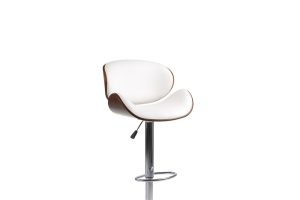 Alternative view of Bar Stool (White PU)  ST-7511 Set of 2