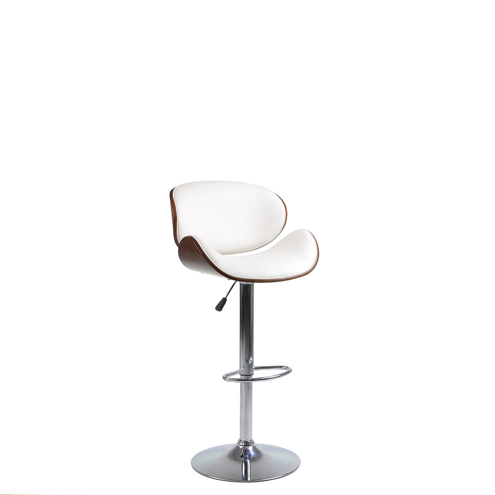 Bar Stool (White PU) ST-7511 Set of 2 - Image 2