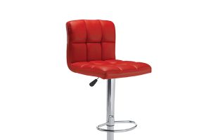 Alternative view of Bar Stool (Red PU) ST-139-R Set of 2