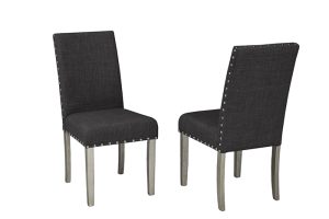 Dining Chair, Set Of 2 - Dark Grey