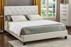 T2366 King Size Bed White