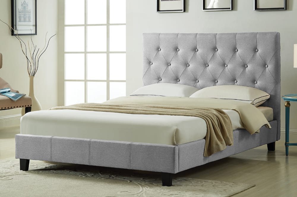 T2366 King Size Bed Grey