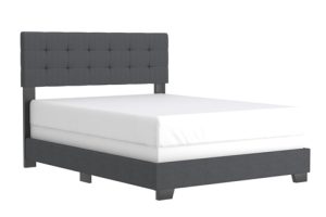Worldwide Exton Queen Bed in Charcoal