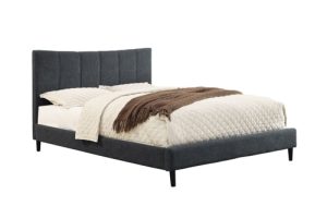 Worldwide Rimo King Platform Bed in Grey