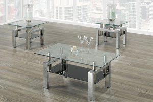 Alternative view of Modern Glass Coffee Table Set