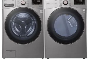 LG WM3850HVA & DLEX3850VLG Washer Dryer