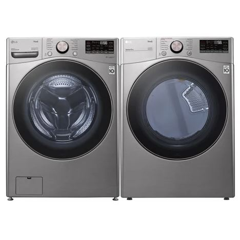 LG WM3850HVA & DLEX3850VLG Washer Dryer - Image 2