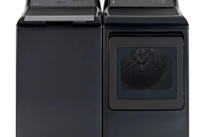 GE GTW680BMRDG Top Load Washer GE GTD65EBMRDG Electric Dryer