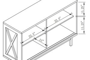 Alternative view of Buffet/Server - Grey