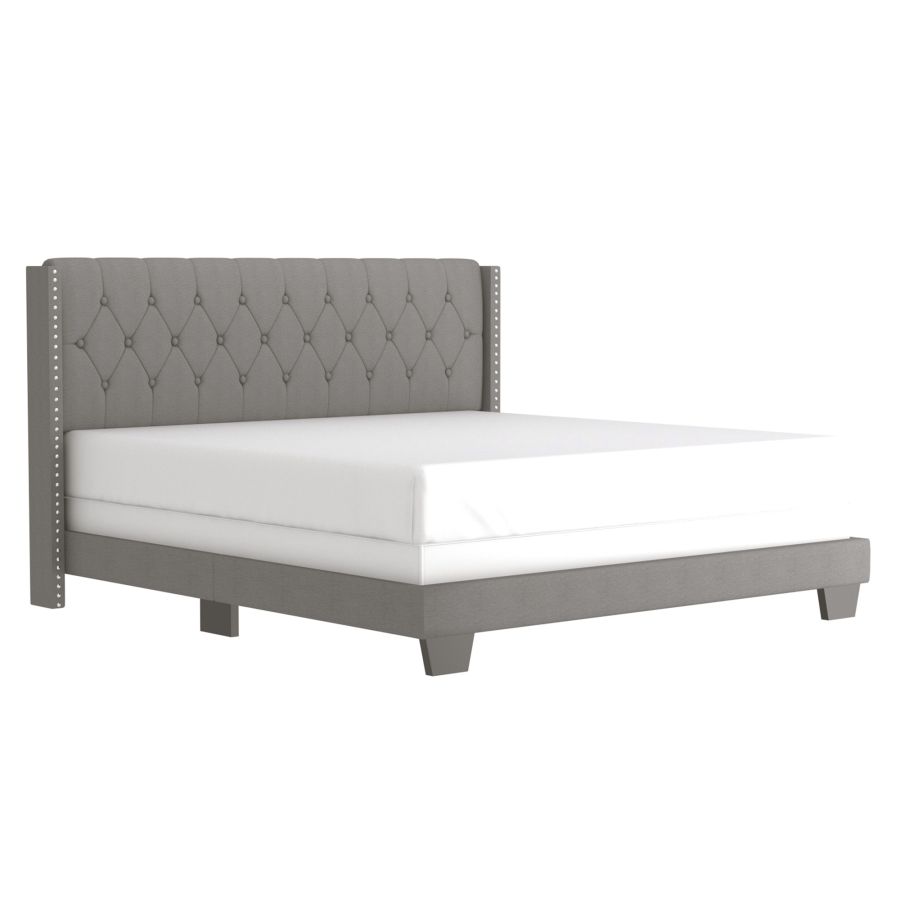 Gunner 78" King Bed in Light Grey - Image 8