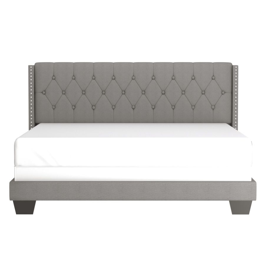 Gunner 78" King Bed in Light Grey - Image 7