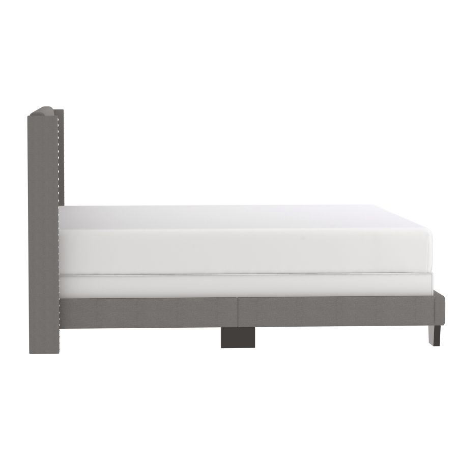 Gunner 78" King Bed in Light Grey - Image 5