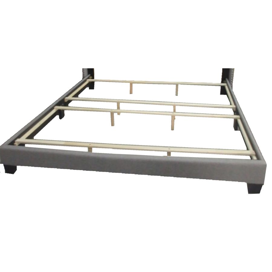 Gunner 78" King Bed in Light Grey - Image 4
