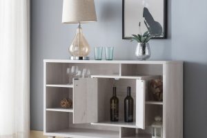 Alternative view of Buffet/Server - White Oak