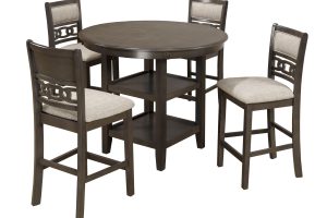 Alternative view of 5 Piece Counter Height  Set  - GREY