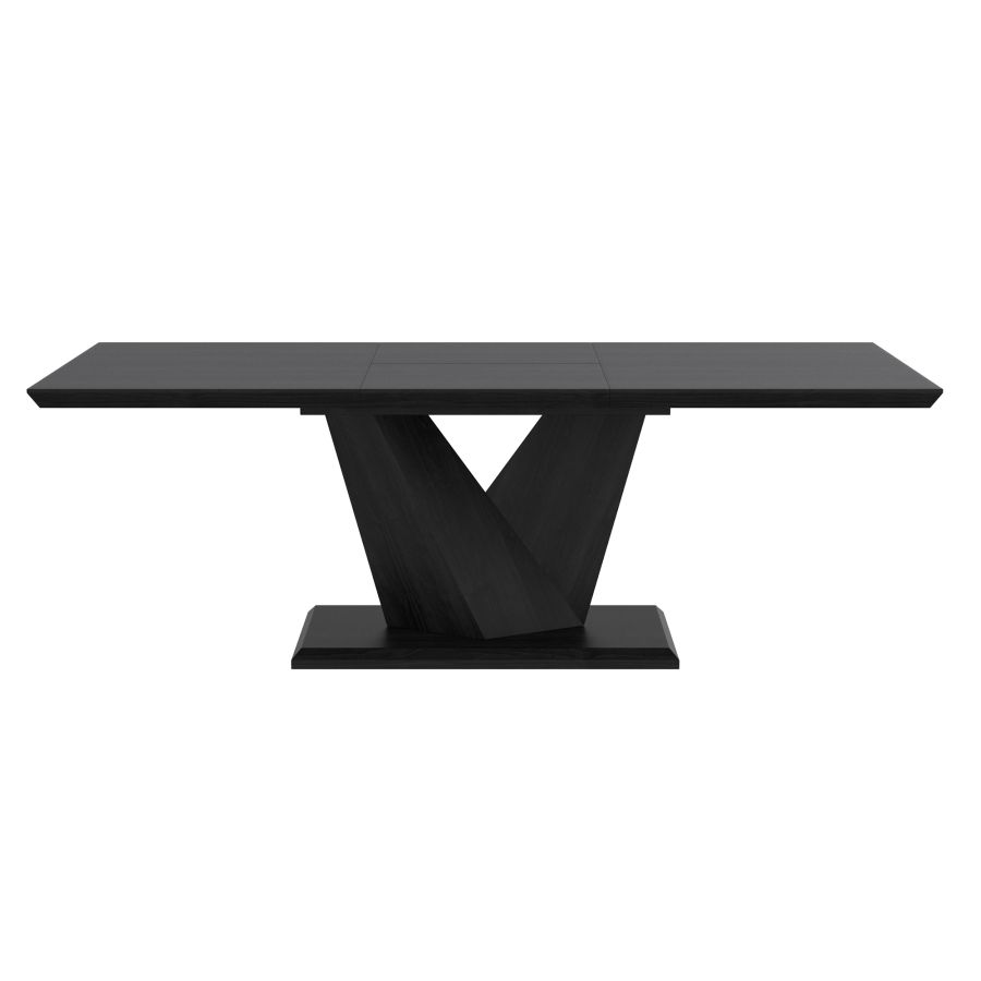 Eclipse Dining Table w/Extension in Black - Image 6