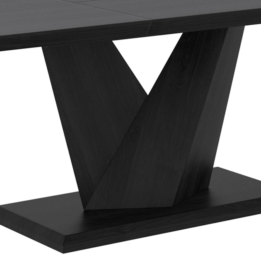 Eclipse Dining Table w/Extension in Black - Image 3