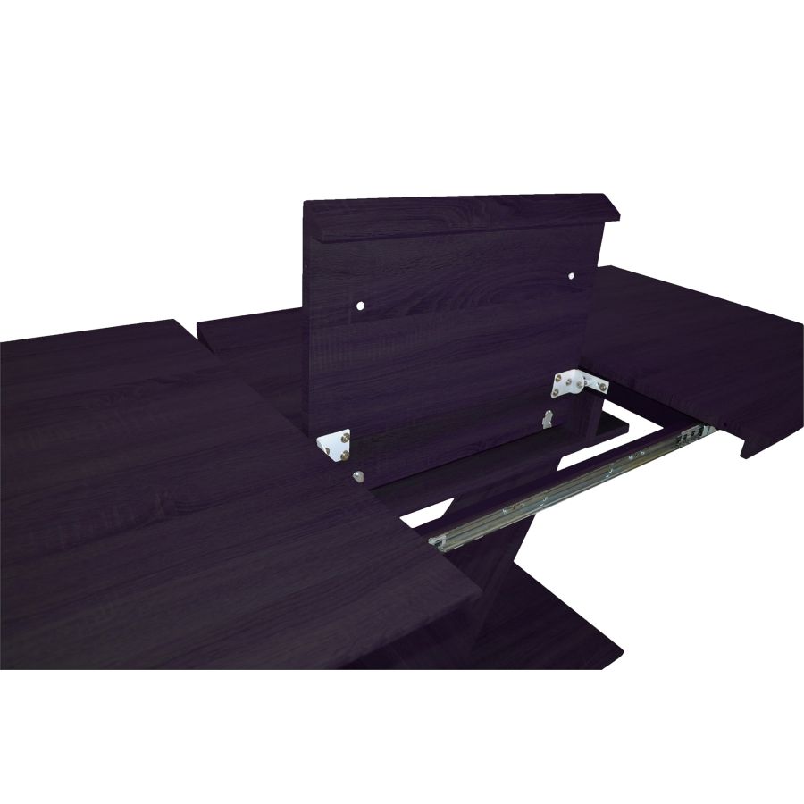 Eclipse Dining Table w/Extension in Black - Image 2