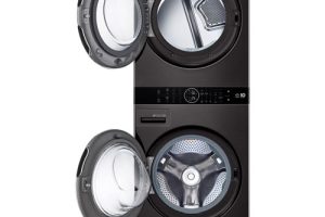 Alternative view of LG Tower WKHC202HBA Washer Dryer