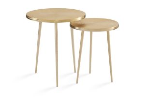 Side table AE-5030G-L/NKL GOLD