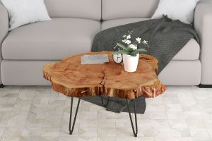 Nila Coffee Table in Natural and Black