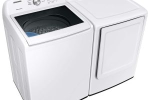 Alternative view of Samsung WA44A3205AW & DVE45T3200W Washer Dryer