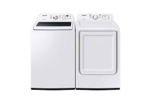 Samsung WA44A3205AW & DVE45T3200W Washer Dryer