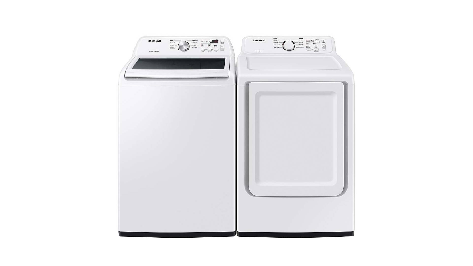 Samsung WA44A3205AW & DVE45T3200W Washer Dryer
