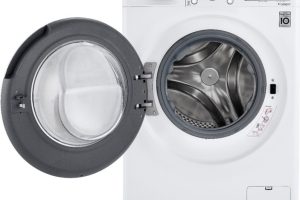 Alternative view of LG WM1455HWA & DLHC1455W Washer Dryer
