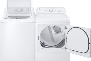 Alternative view of LG WT6105CW & DLE6100W Washer Dryer