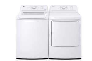 LG WT6105CW & DLE6100W Washer Dryer