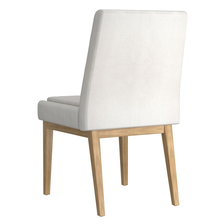 Cortez Dining Chair, Set of 2, in Beige Fabric and Natural - Image 7