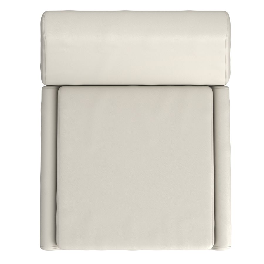 Cortez Dining Chair, Set of 2, in Beige Faux Leather and Black - Image 4