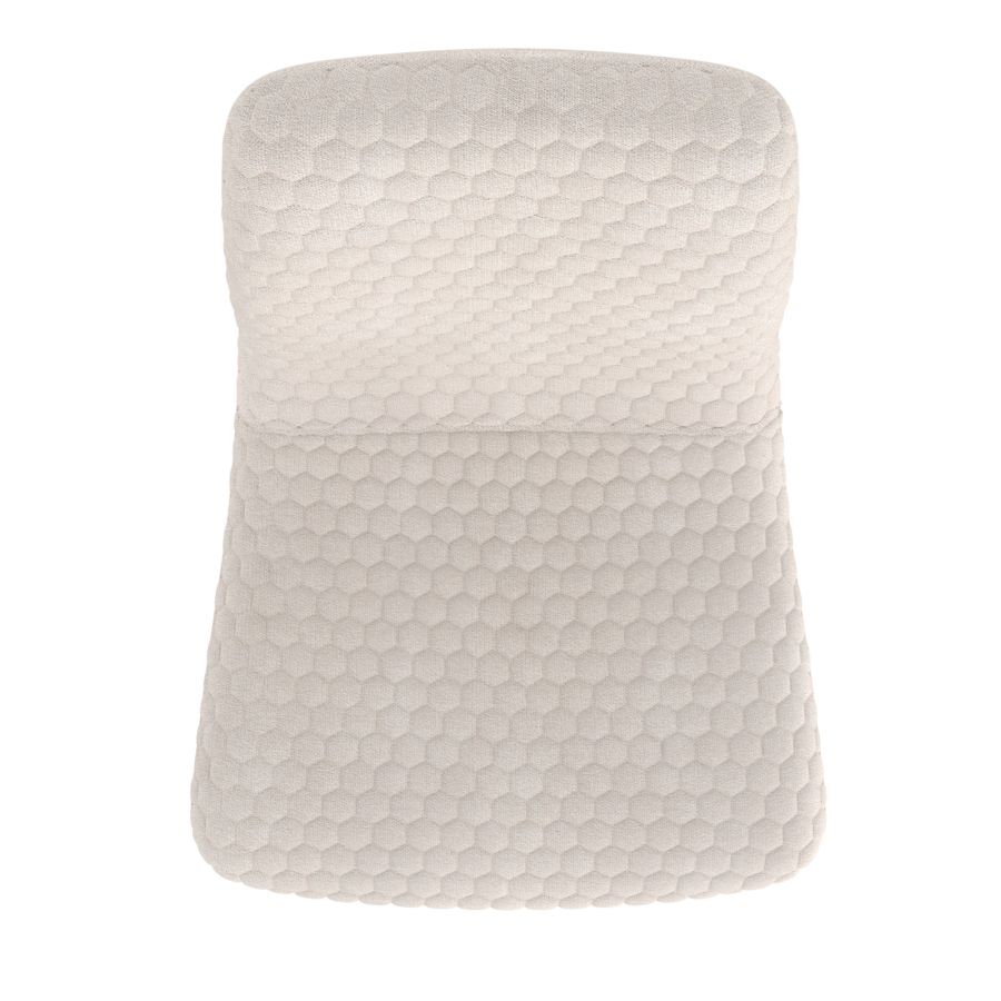 Brixx Dining Chair, Set of 2, in Beige Fabric and Black - Image 4