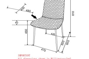 Alternative view of Brixx Dining Chair, Set of 2, in Black Faux Leather and Black